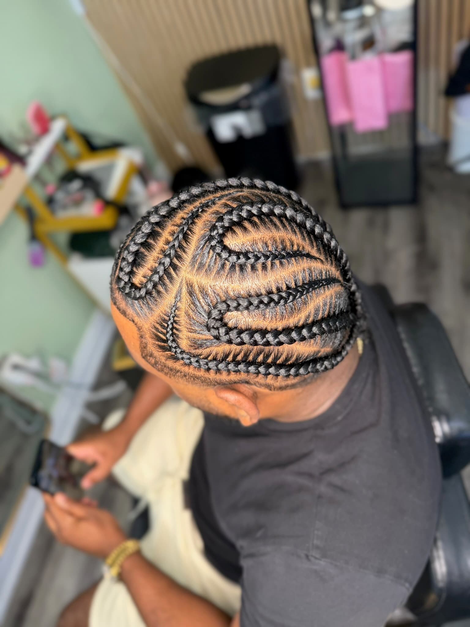 Finished protective hairstyle by BGR Hair Studios